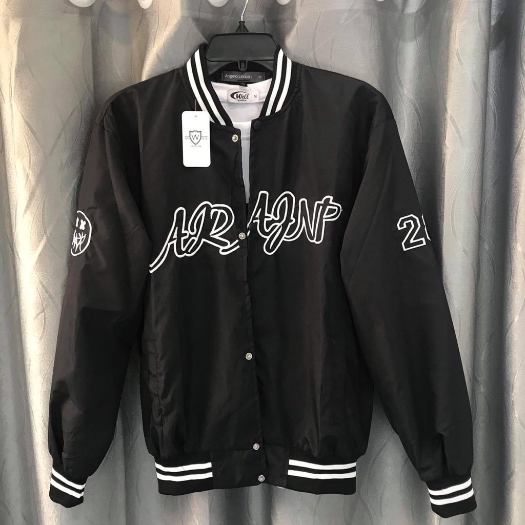 Áo khoác Bomber dù 2 lớp Unisex nam nữ in chữ kiểu mới | BigBuy360 - bigbuy360.vn