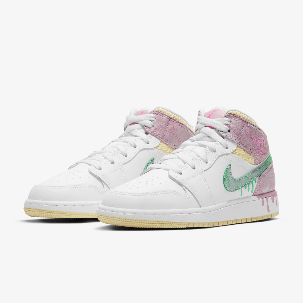 Giày sneaker Nike Air Jordan 1 Mid Paint Drip chính hãng