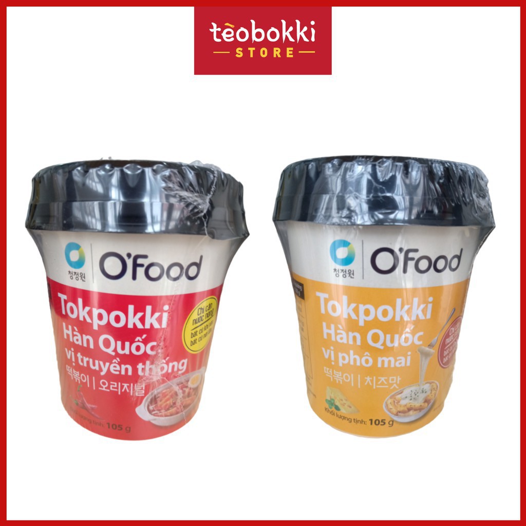 Bánh gạo topokki Hàn Quốc OFood 105g (hộp)