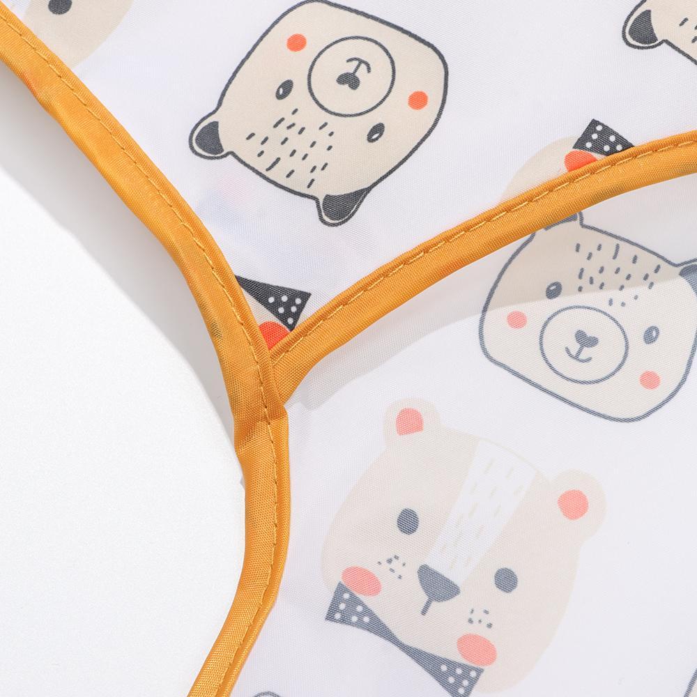 Áo Tạp Dề Tay Dài Chống Thấm Nước Cho Bé 0-6 Tuổi