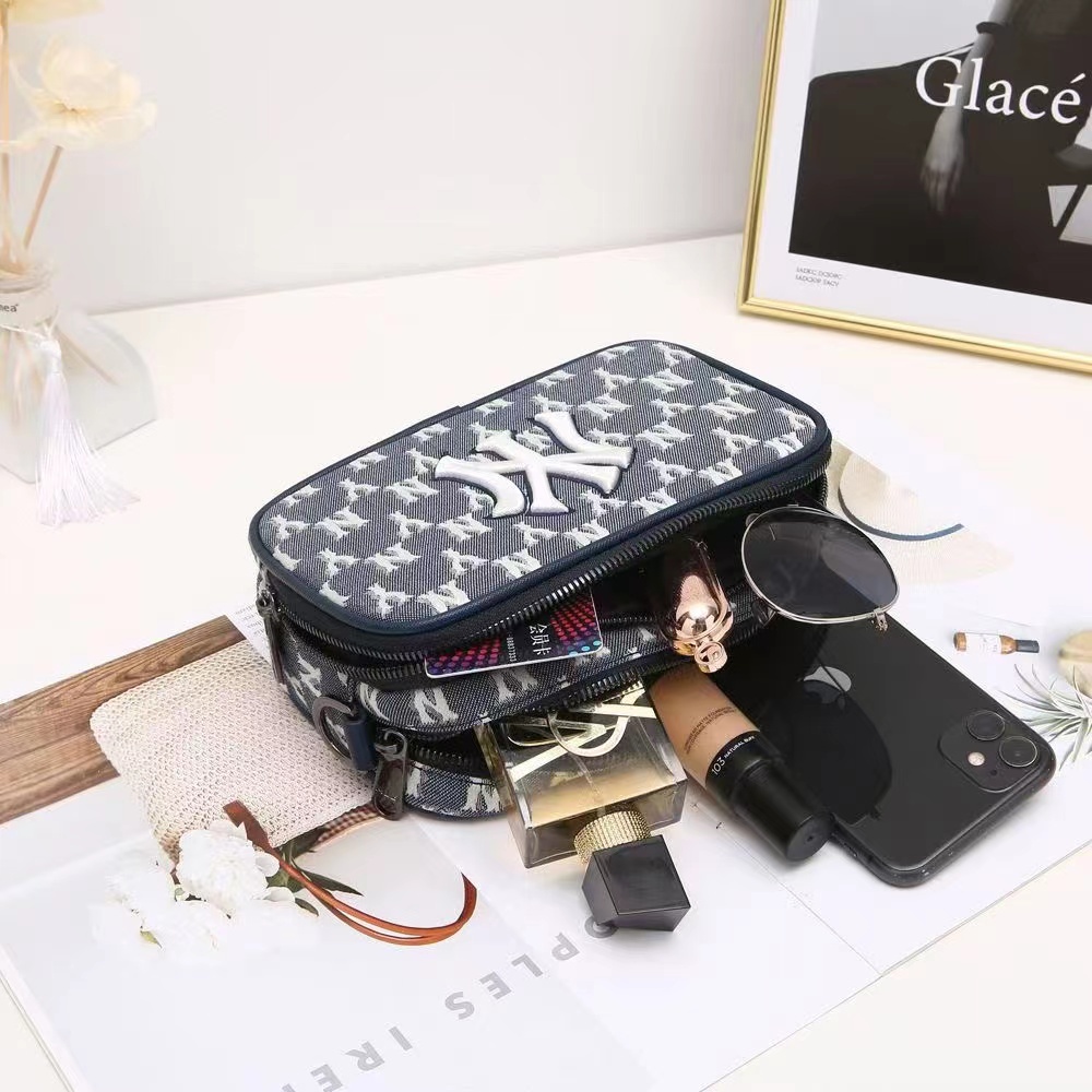 Túi đeo chéo denim MLB phong cách trẻ trung dành cho nữ