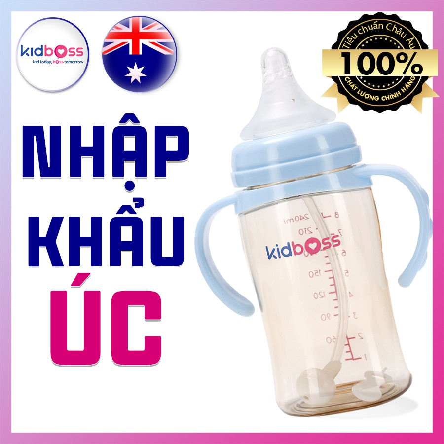 Bình Nhập Khẩu Úc Kidboss PPSU 240ml