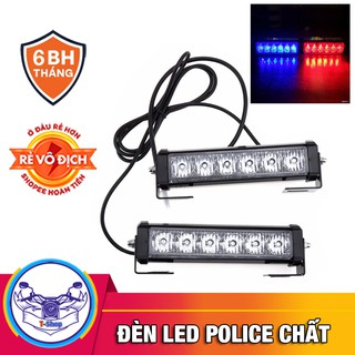 Đèn LED Police Xanh Đỏ Cho Xe Máy 12V DC