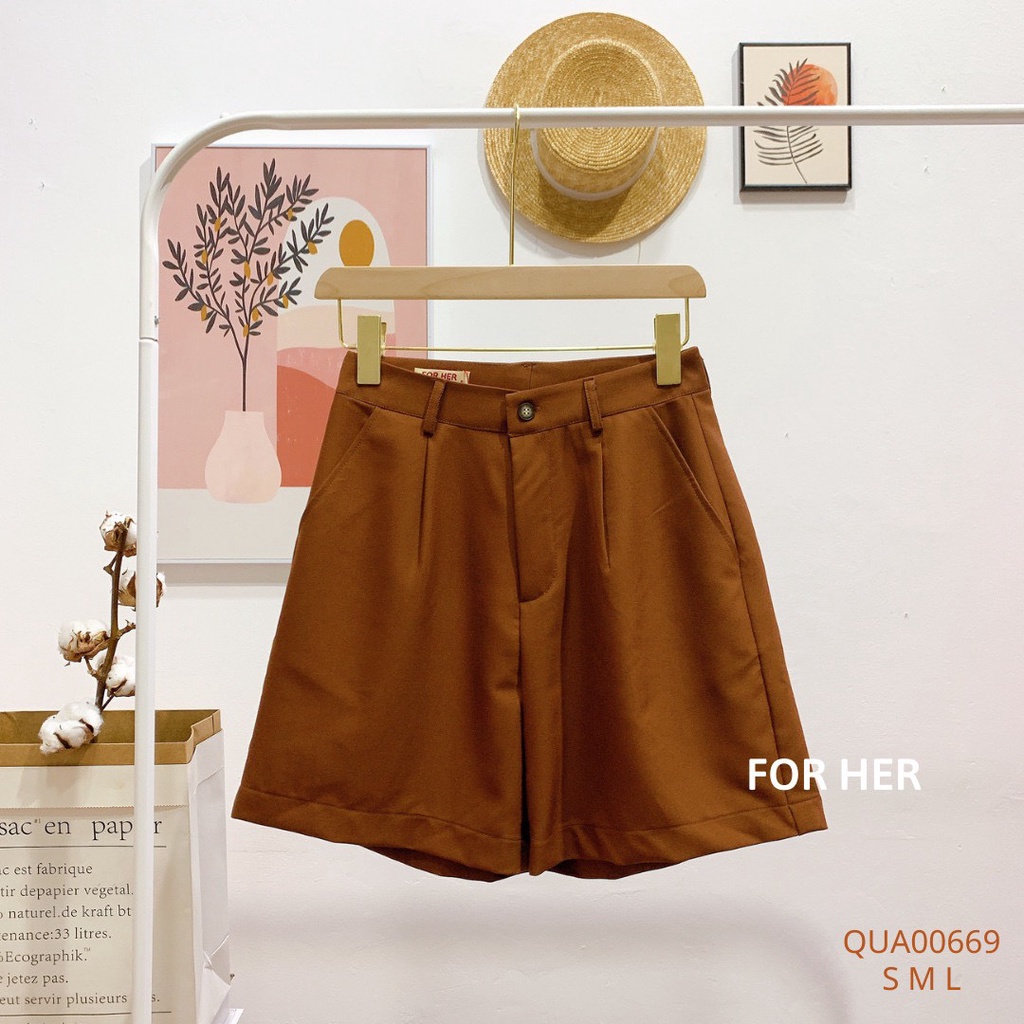 Quần short cài nút QUA0066