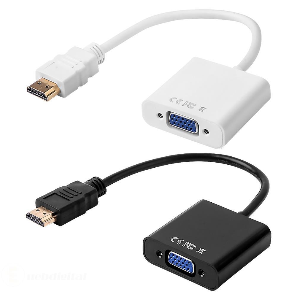 HDMI-compatible to VGA Adapter Gold Plated 1080P Male to Female Converter Video Cable