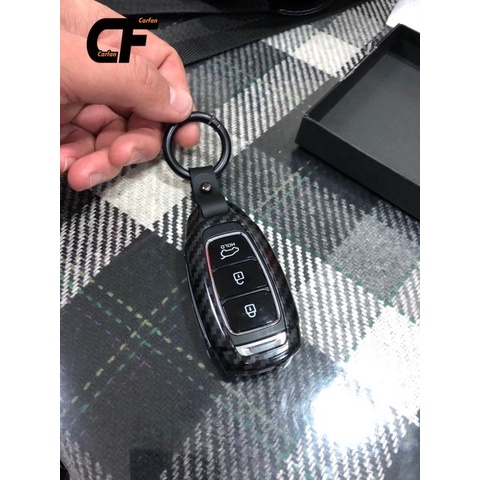 Hyundai Vỏ bảo vệ chìa khóa Ốp khoá kim loại Hyundai Accent 2021, KONA, Santafe 2020