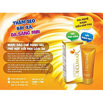 ✔️️️Gel nghệ Decumar - hết mụn, hết thâm, hết sẹo - MẪU MỚI