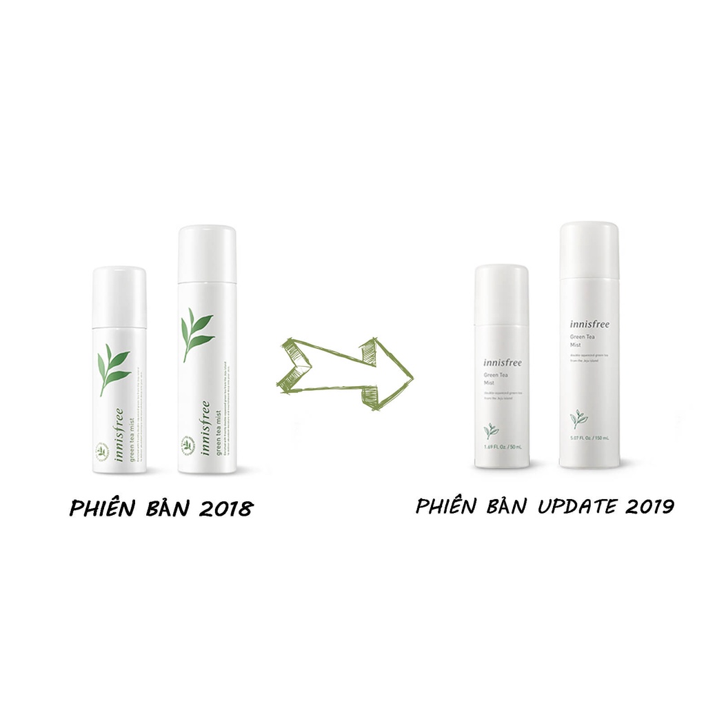 Xịt khoáng trà xanh Innisfree Green Tea 150ml - HONGS BEAUTY