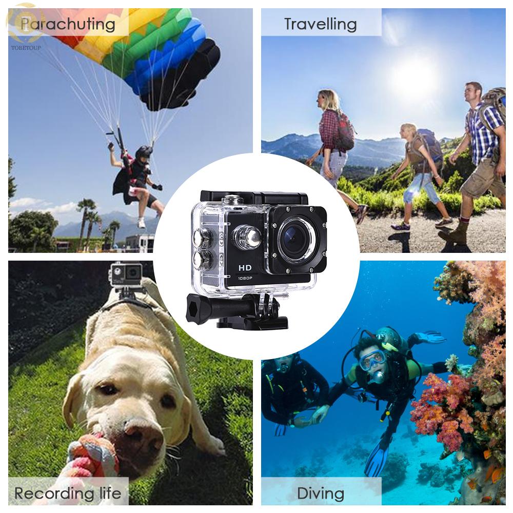 Shipped within 12 hours】 Outdoor 2.0” LCD Screen 1080P High Definition Camera Scouting Video Camera Supported 32G(Max.) T-F Card Waterproof Design for Sport Cycling Camera [TO]