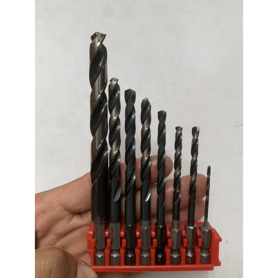 Bộ 8 mũi khoan Inox , sắt thép thương hiệu Bosch chất lượng cao