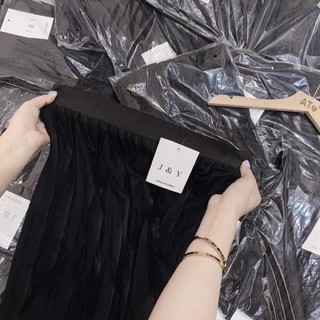 Chân váy xếp li cạp chun