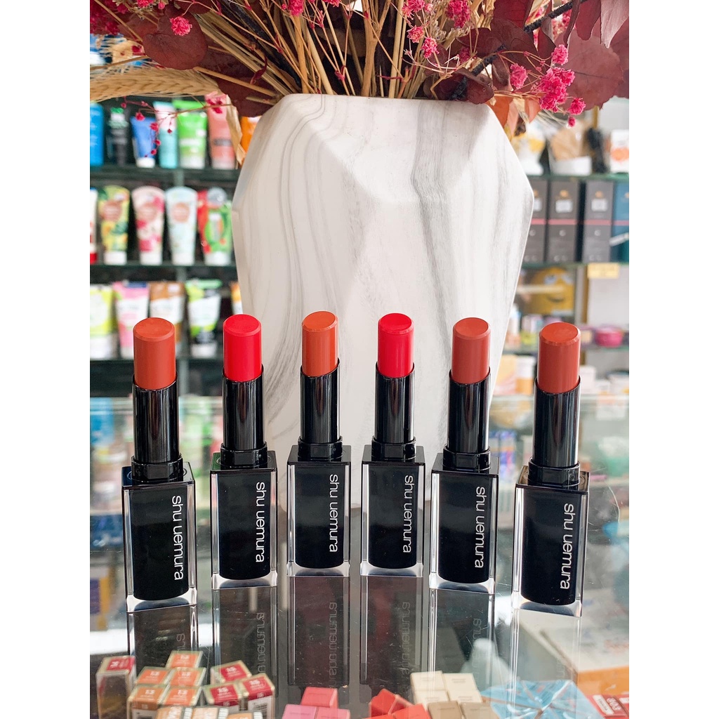(Tặng kèm gương mini) Son Shu Uemura vỏ đen màu 550- 570-580-783-784-193 | BigBuy360 - bigbuy360.vn