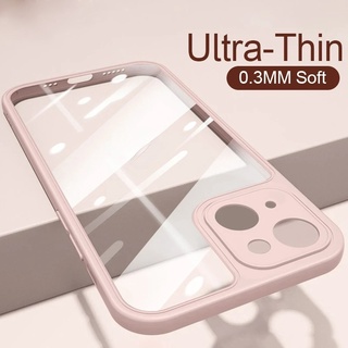 Ốp điện thoại trong suốt siêu mỏng chống rơi cho compatible for IPHONE 13 Pro Max 12