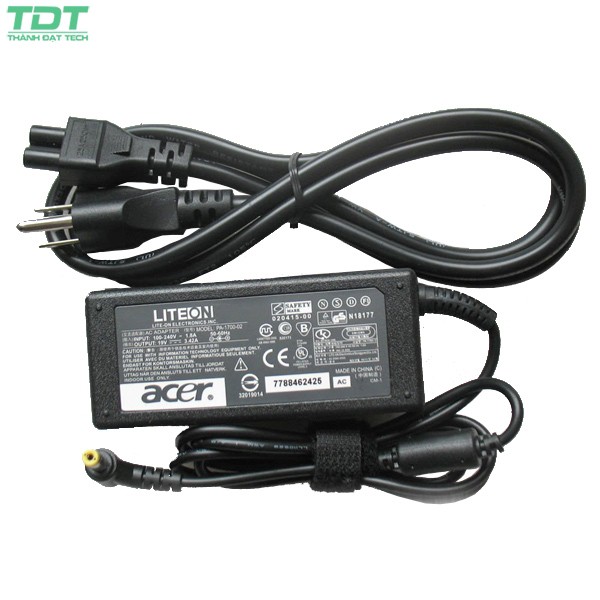 Sạc Laptop Acer 9500 9510 9520 9800 9810 9920 3.42A 65W Hàng Nhập Khẩu Bảo Hành 12 Tháng