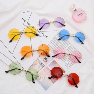 Mắt kính thời trang hot ngố tròn nhiều màu cực đẹp k322