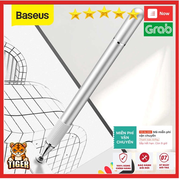 Bút Cảm Ứng Điện Dung dùng làm viêc , Bút Vẽ , học tập  2 Trong 1 Baseus cho Smartphone , Iphone , Tablet , IPad
