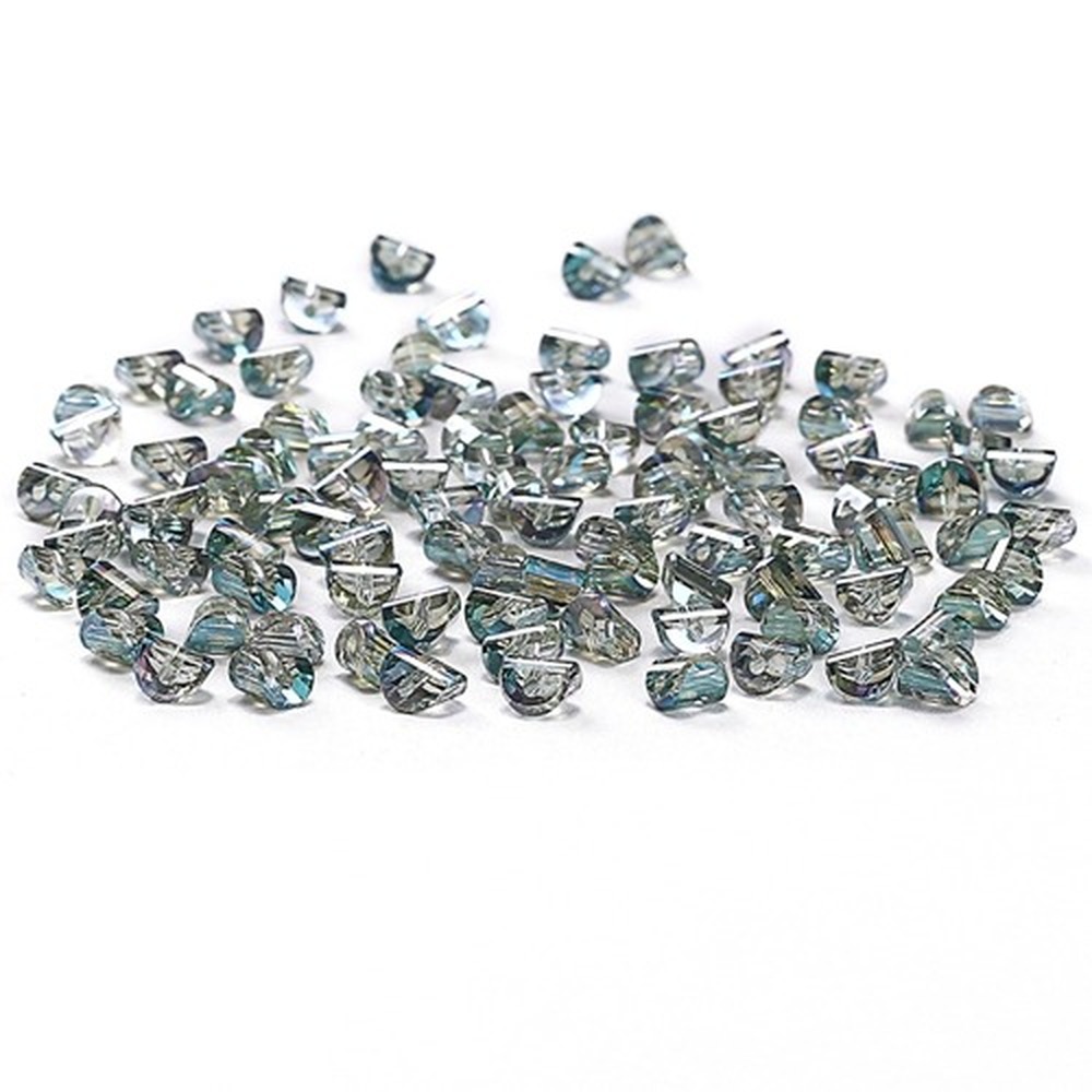 Set 10 Hạt Pha Lê Bán Cầu 6mm Tự Làm Trang Sức c-5