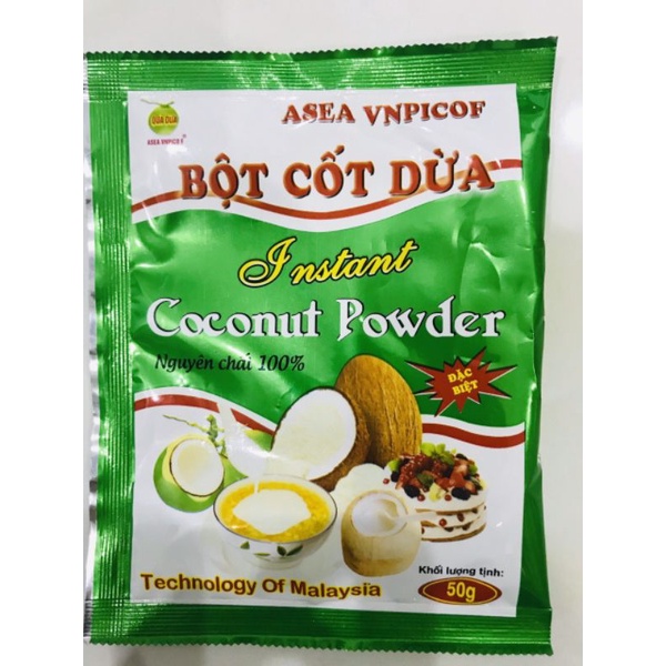 bột cốt dừa/bột cốt dừa nguyên chất 50g/1 gói