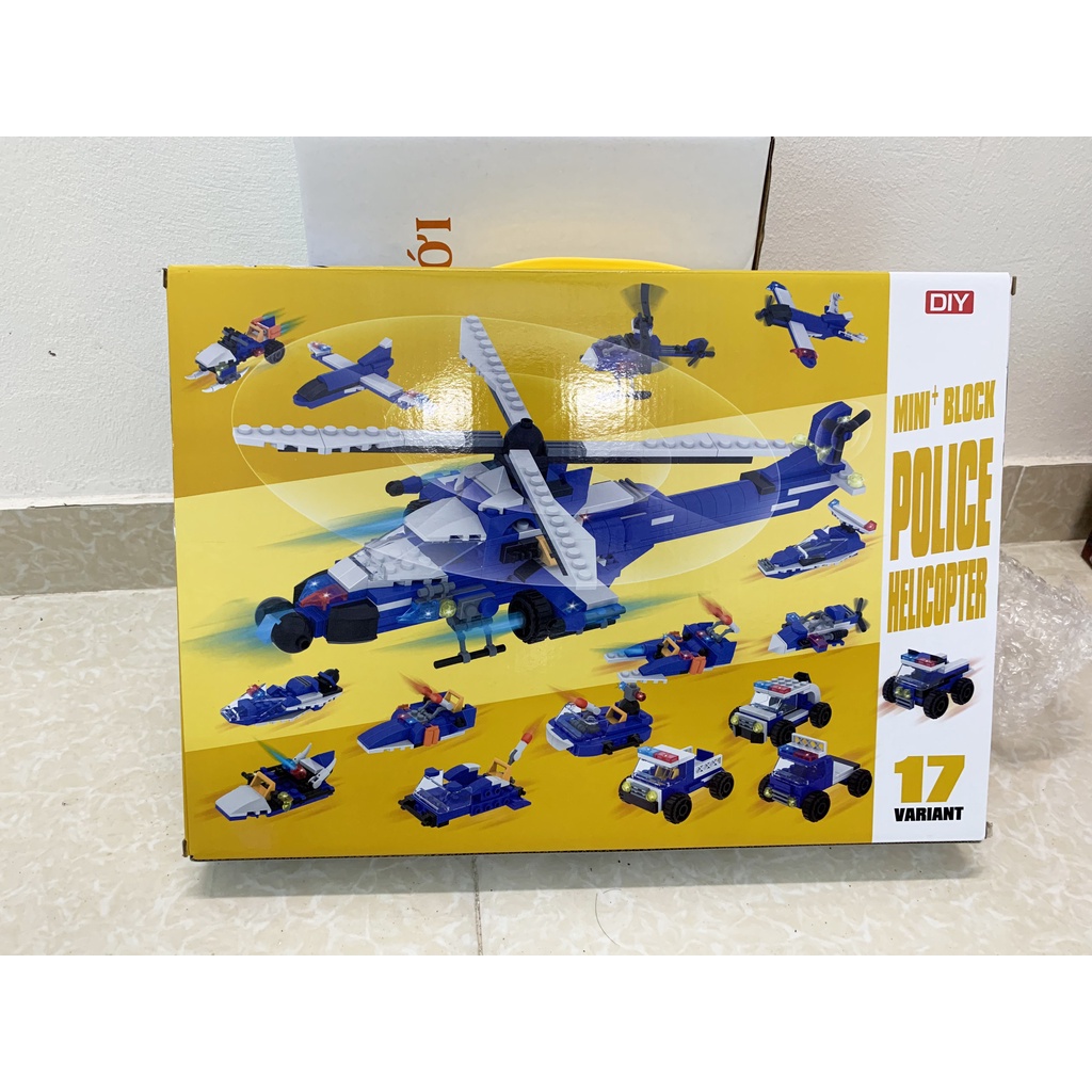 407 Chi Tiết – Bộ Đồ Chơi Lắp Ghép Mô Hình Máy Bay Trực Thăng, Lắp Ráp Mô Hình Tàu Bay Chiến Đấu