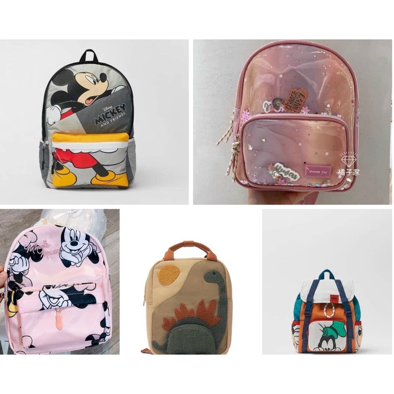 Balo Cho Bé Mẫu Giáo Hoạt Hình Mickey/Khủng Long Cho Bé Trai/Gái Hàng Xuất Xịn