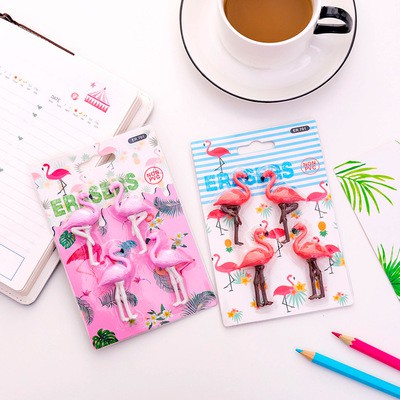 Tẩy set hồng hạc xương rồng T57 gôm cute  dễ thương