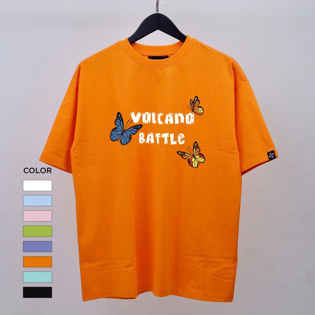 Áo thun UNISEX tay lỡ VB in 2 mặt cotton (V56)