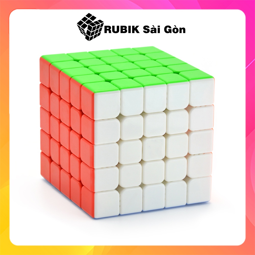 Rubik nam châm 5x5 QiYi MS rubic 5x5x5 biến thể magnetic thi đấu quốc tế xoay trơn mượt cắt góc tốt