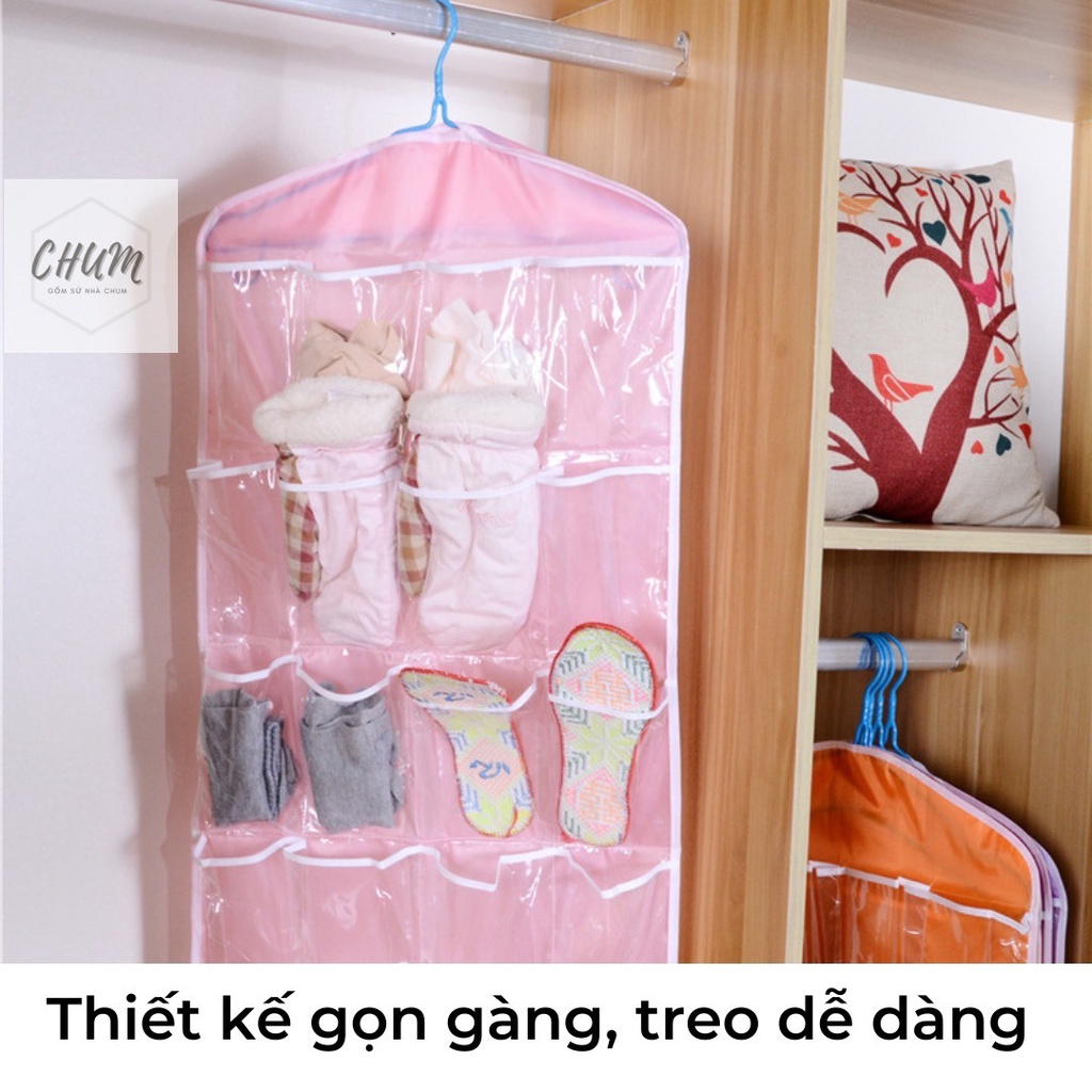 (tặng móc) Túi Nhựa Đựng Quần Áo Lót, Đồ Lặt Vặt Gọn Gàng E3