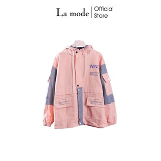Áo khoác kaki nam nữ unisex wind form rộng túi hộp - la mode