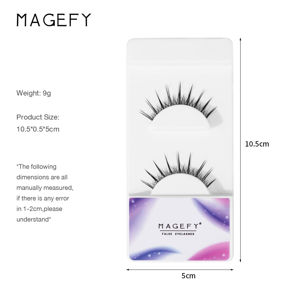 Cặp lông mi giả MAGEFY nhiều kích cỡ tự nhiên