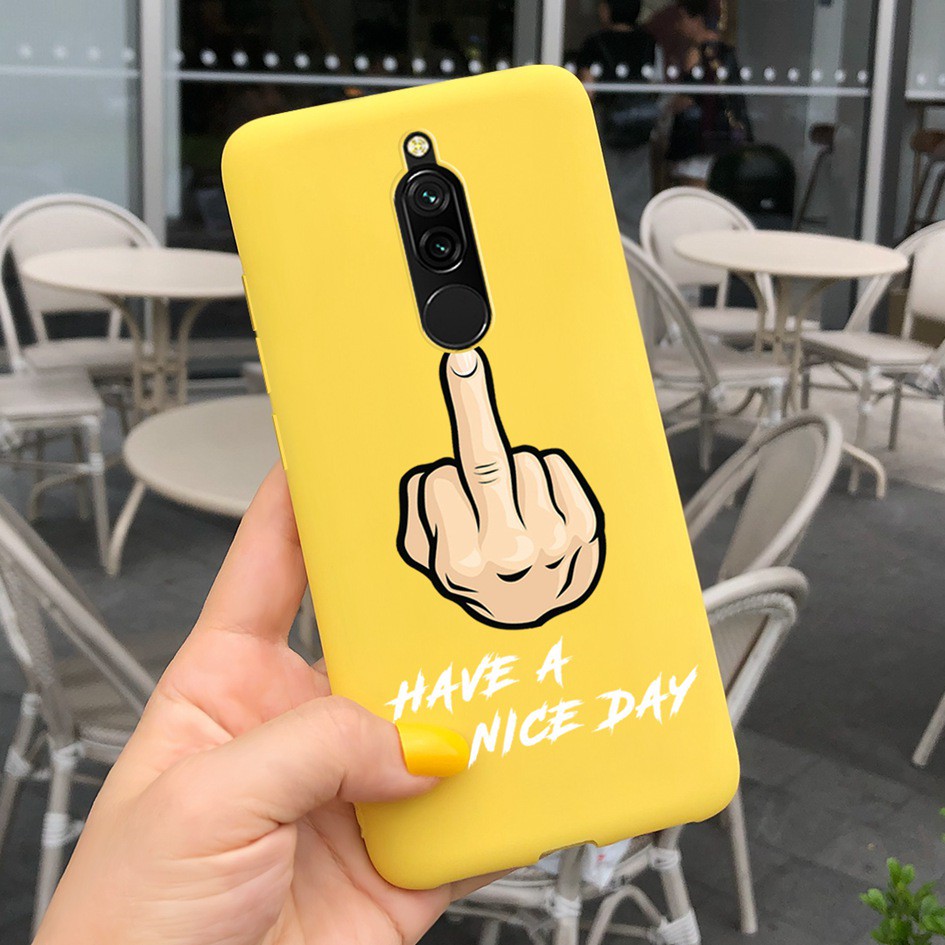 Ốp điện thoại silicon họa tiết trái tim thời trang cho XIAOMI REDMI 8 8 6.22 INCH REDMI8