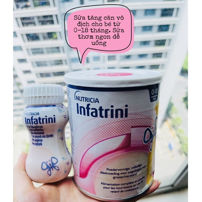 1 thùng sữa béo INFATRINI Ba Lan hộp 400gr ngày dặm 1,2 cữ