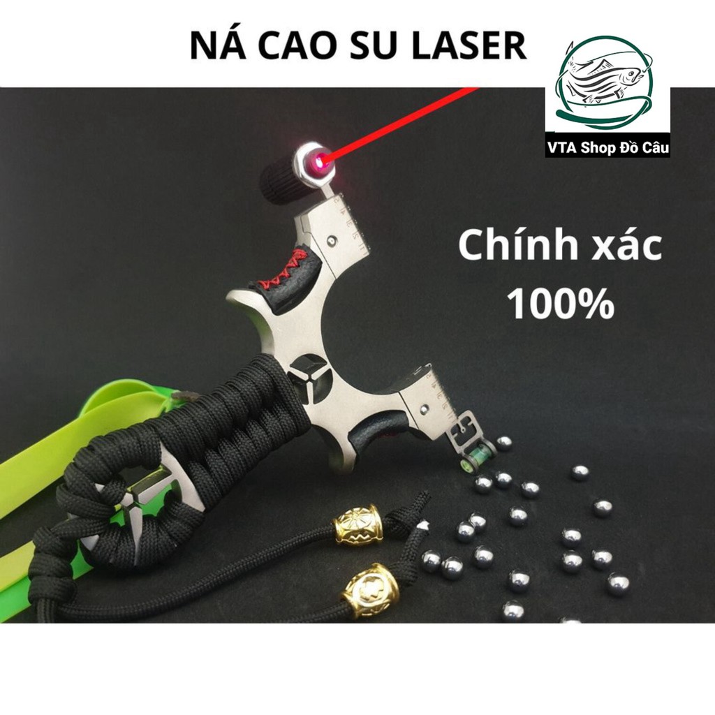 Ná cao su laze, ná thun trợ lực có ngắm laser tiện lợi dùng được cả ngày và đêm - docaunam