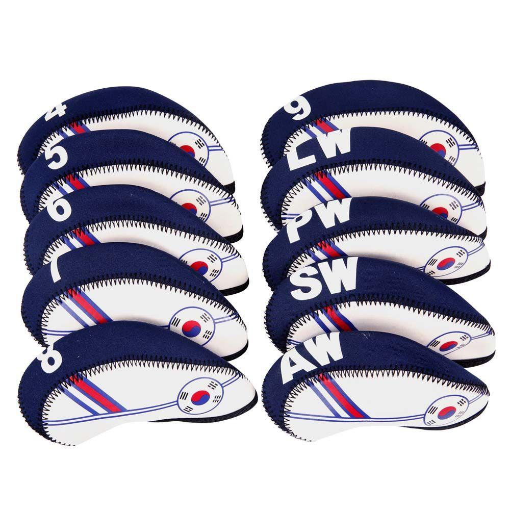 IVORY Bộ 10 Vỏ Bọc Bảo Vệ Đầu Gậy Đánh Golf Bằng Sắt Siêu Bền Tiện Dụng