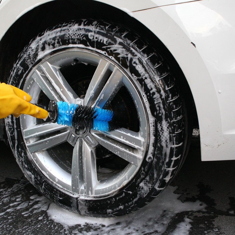 Bàn Chải Vệ Sinh Bánh Xe Hơi Với Tay Cầm Dài Tiện Dụng