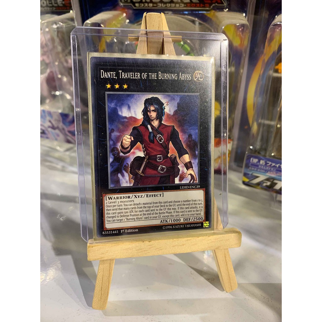 Lá bài thẻ bài Yugioh Dante Traveler of the Burning Abyss  - Tặng bọc bài nhựa bảo quản