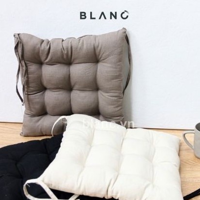 Đệm Lót Ghế Vuông Đệm Gối Vuông Linen BLANC' 40x40