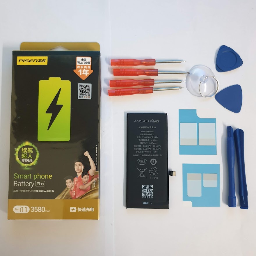 Pin dung lượng siêu cao IP 11  chính hãng Pisen bảo hành 12 tháng