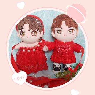 Outfit doll 20cm - set bộ áo/váy cưới