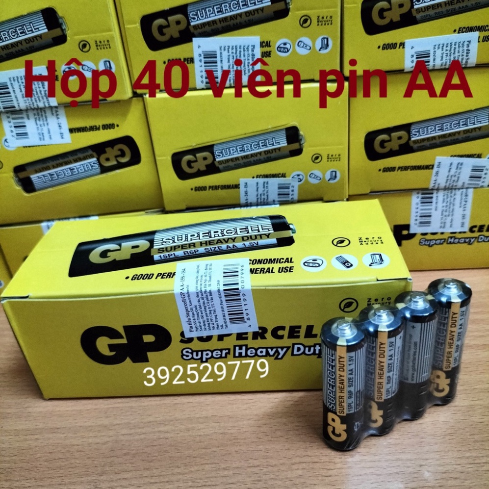 Hộp 40 Viên PIN AA, AAA  CAMELION  R6P/R03P PIN TIỂU, PIN ĐŨA 2A, 3A - Nguồn hàng buôn sỉ