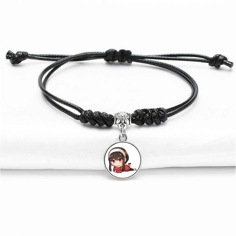 Vòng tay in hình nhân vật SPY x Family ver nằm gia đình điệp viên anime chibi phụ kiện trang sức xinh xắn quà tặng