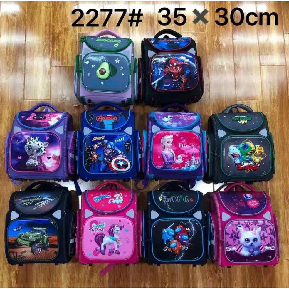 Balo Chống gù lưng cho bé trai, gái tiểu học - Balo Nam Nữ đi học nhiều mẫu mã đa dạng. Ba lô Chống nước phản quang 2277