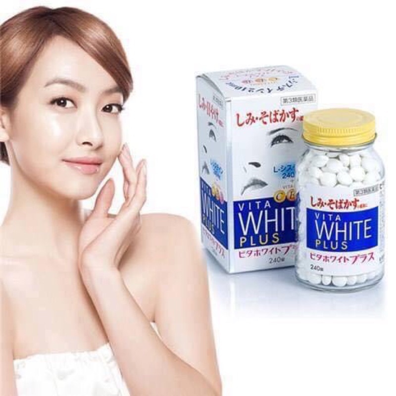 Viên uống trắng da, mờ thâm nám Vita White Plus 240 viên Nhật Bản