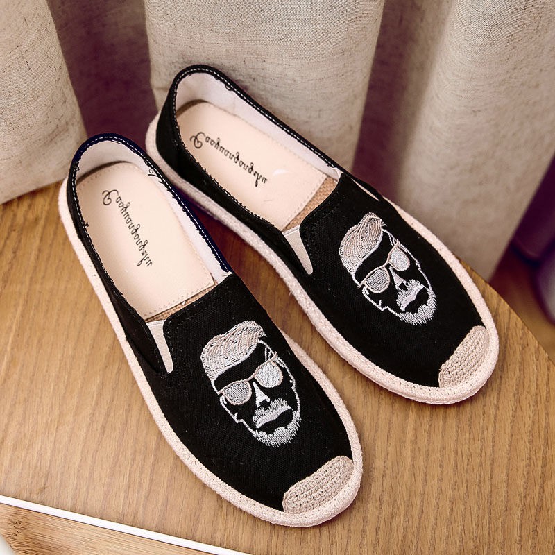 Giày Lười Nam Giày Lười Vải Thoáng Êm