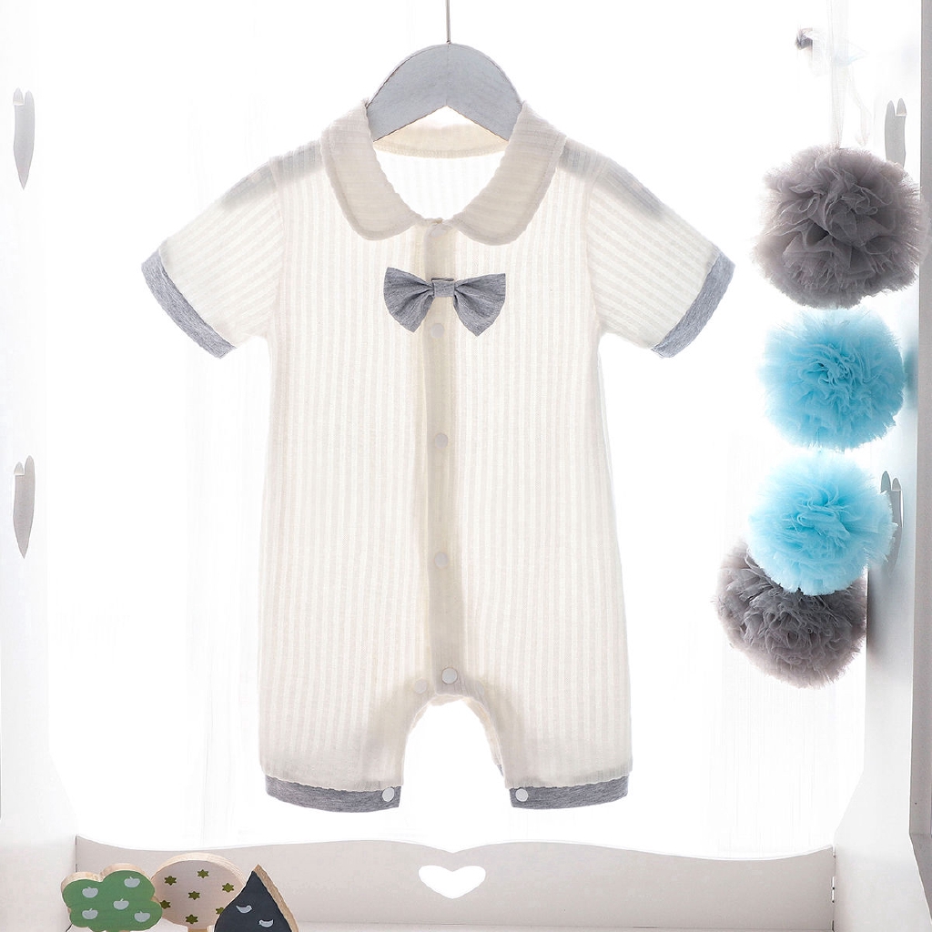 Bộ Áo Liền Quần 100% Cotton Cho Bé Trai