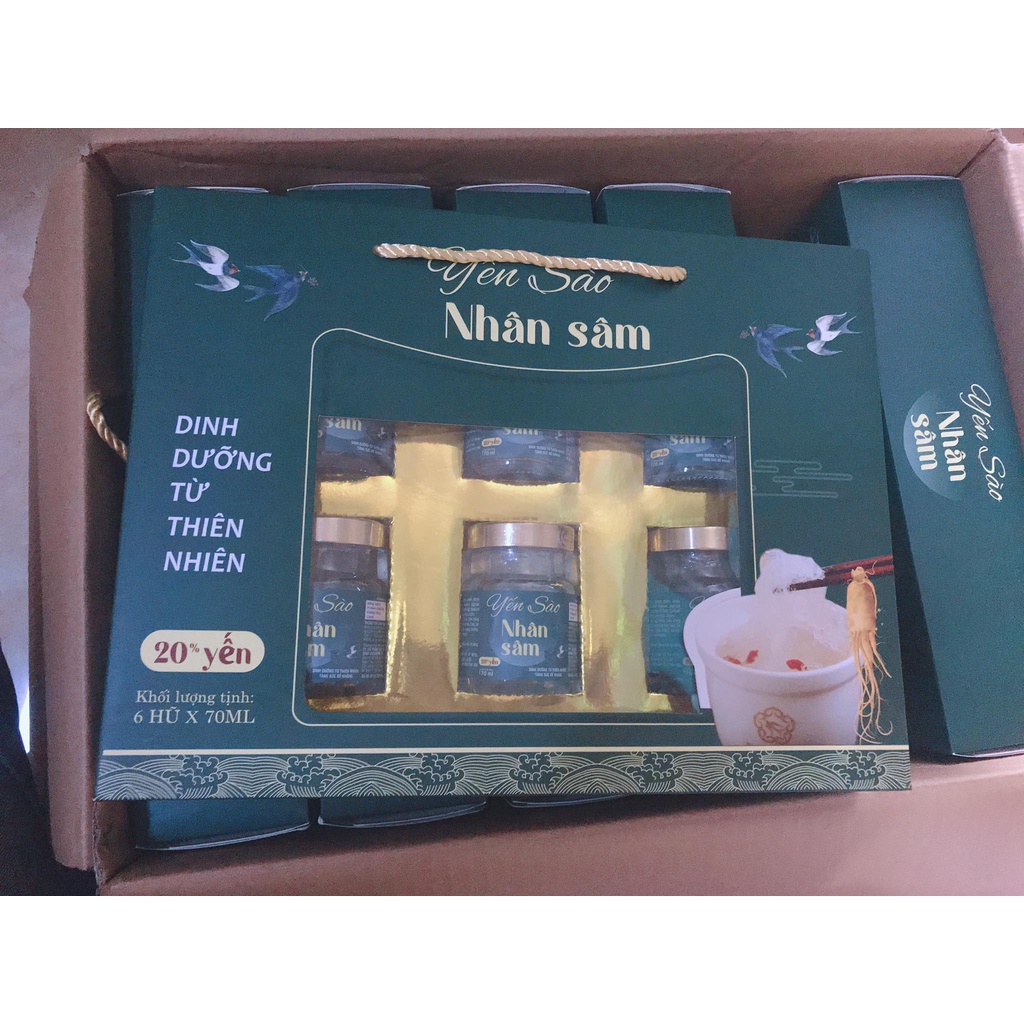 Yến Sào Nhân Sâm ( Hộp 6 hũ x 70ml )