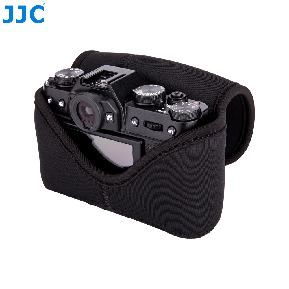JJC OC-F1 Túi Đựng Máy Ảnh Không Gương Lật , Hộp Bảo Vệ Chống Nước Neoprene Mềm Giá Đỡ Máy Ảnh DSLR Cho Thân Máy Fuji Fujifilm XT30II XT30 XT20 XT10 XT100 XE4 XA5 XA3 X100T + Ống Kính XC 15-45mm F3.5-5.6 OIS PZ / Ống Kính XF 18mm F2 R