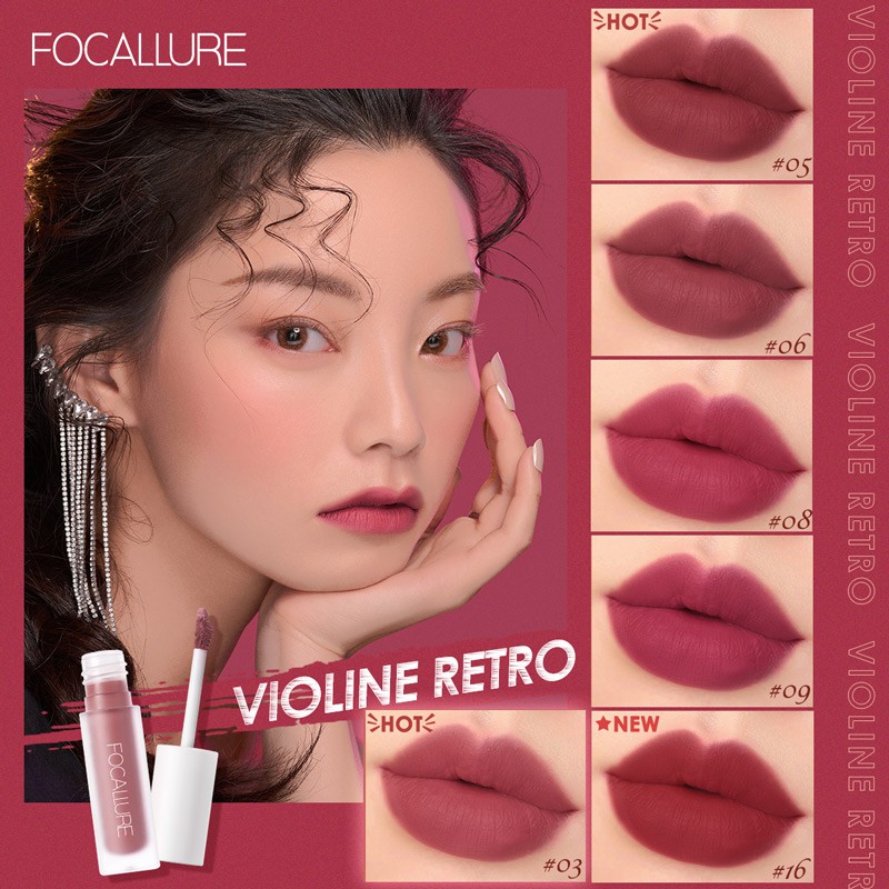 [BUY 1 GET 1 GIFT]Son lì FOCALLURE màu nude chống thấm nước và lâu trôi