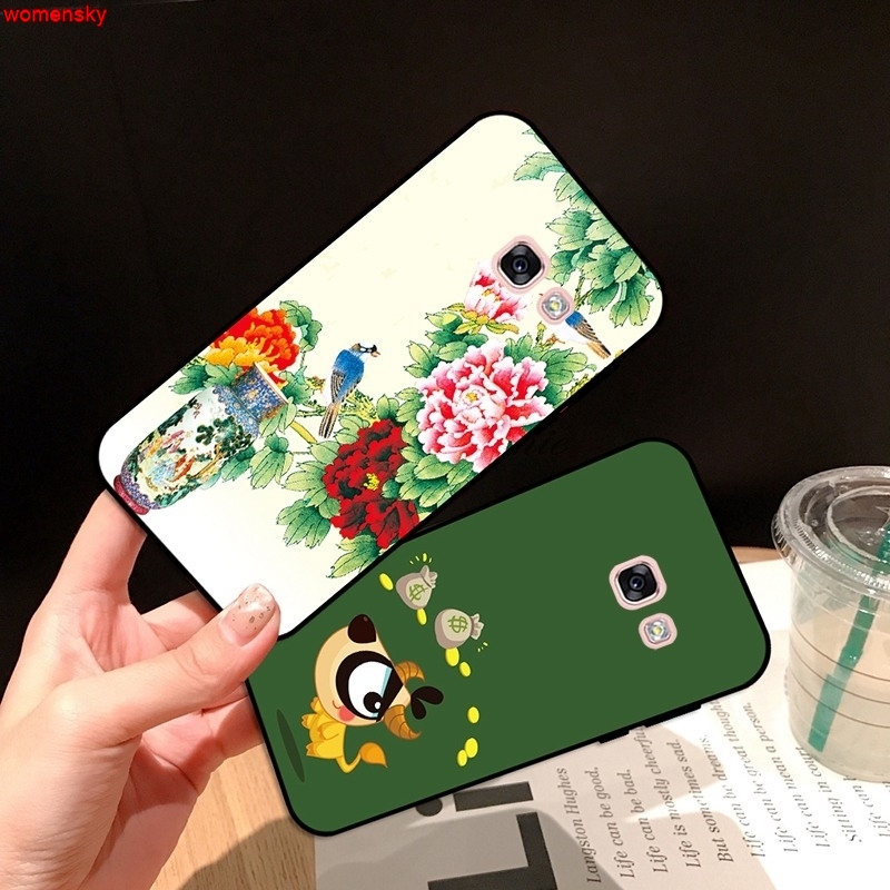 Samsung A3 A5 A6 A7 A8 A9 Pro Star Plus 2015 2016 2017 2018 LTY Pattern-3 Silicon Case Cover