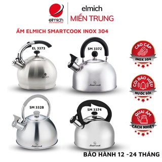 Ấm đun nước Elmich ⚡ BẢO HÀNH 24 THÁNG ⚡ Ấm đun bếp từ Elmich Smartcook Inox 304 có còi báo, đảm bảo an toàn sức khỏe